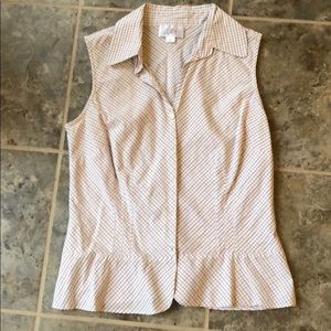 Sleeveless Peplum Top